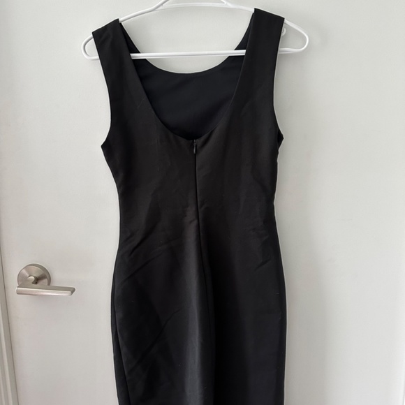 Black Zara Cocktail Dress with Zebra Detail Size S - Picture 2 of 4